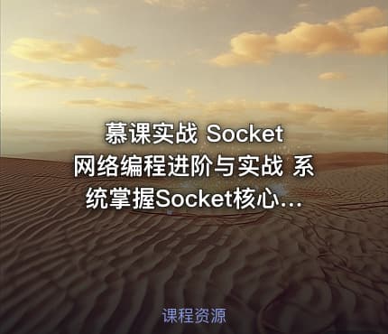 慕课实战 Socket网络编程进阶与实战 系统掌握Socket核心技术