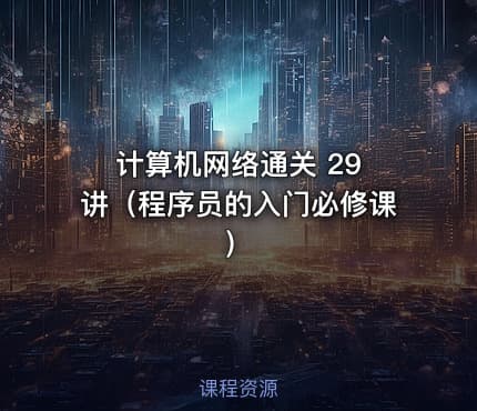 计算机网络通关 29 讲（程序员的入门必修课）