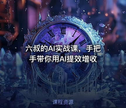 六叔的AI实战课，手把手带你用AI提效增收