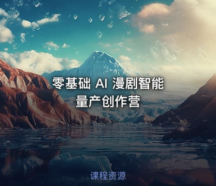 零基础 AI 漫剧智能量产创作营