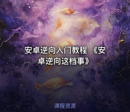 安卓逆向入门教程 《安卓逆向这档事》
