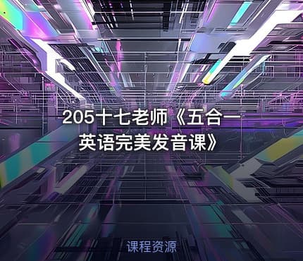 205十七老师《五合一英语完美发音课》