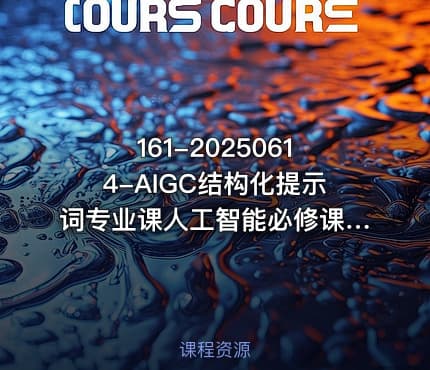 161-20250614-AIGC结构化提示词专业课人工智能必修课提示工程入门更多资源