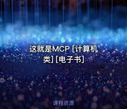 这就是MCP [计算机类] [电子书]