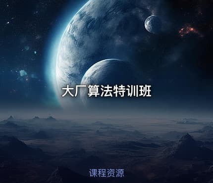 大厂算法特训班
