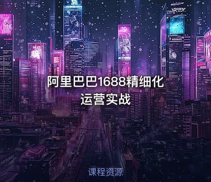 阿里巴巴1688精细化运营实战