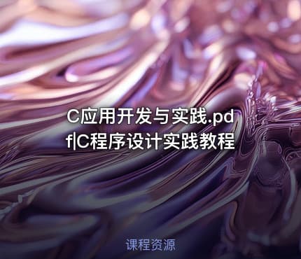 C应用开发与实践.pdf|C程序设计实践教程