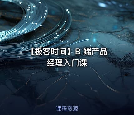【极客时间】B 端产品经理入门课