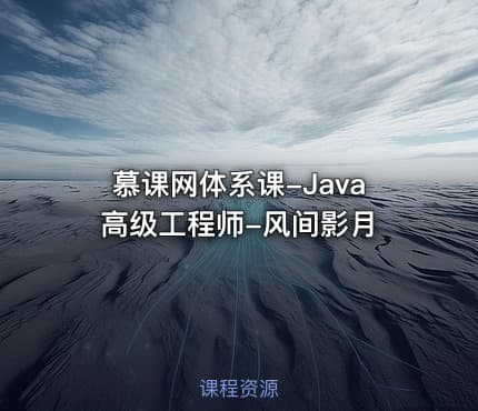 慕课网体系课-Java高级工程师-风间影月