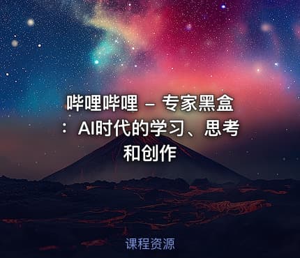 哔哩哔哩 - 专家黑盒：AI时代的学习、思考和创作