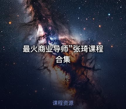 最火商业导师”张琦课程合集
