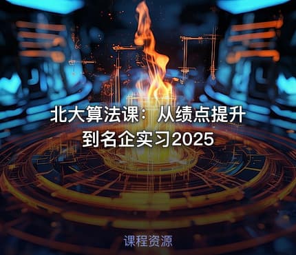 北大算法课：从绩点提升到名企实习2025