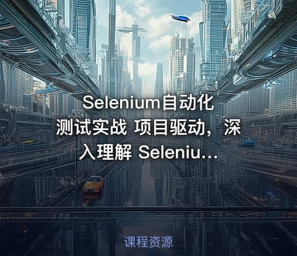 Selenium自动化测试实战 项目驱动，深入理解 Selenium 原理与实战技巧