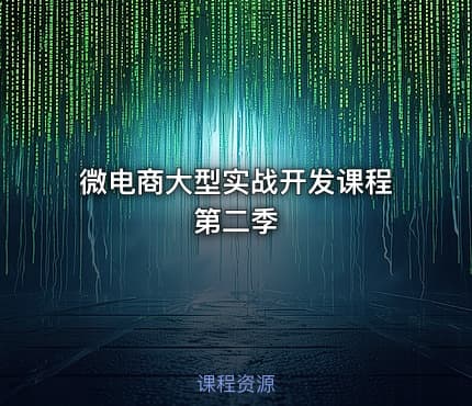 微电商大型实战开发课程第二季