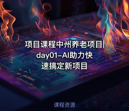 项目课程中州养老项目|day01-AI助力快速搞定新项目