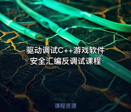 驱动调试C++游戏软件安全汇编反调试课程