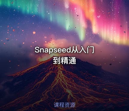 Snapseed从入门到精通