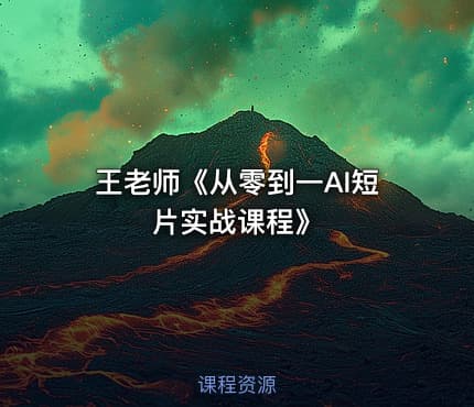 王老师《从零到一AI短片实战课程》