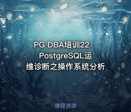 PG DBA培训22：PostgreSQL运维诊断之操作系统分析
