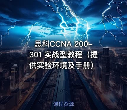 思科CCNA 200-301 实战型教程（提供实验环境及手册）