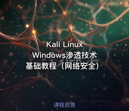 Kali Linux Windows渗透技术基础教程（网络安全）