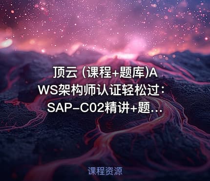 顶云 (课程+题库)AWS架构师认证轻松过：SAP-C02精讲+题库