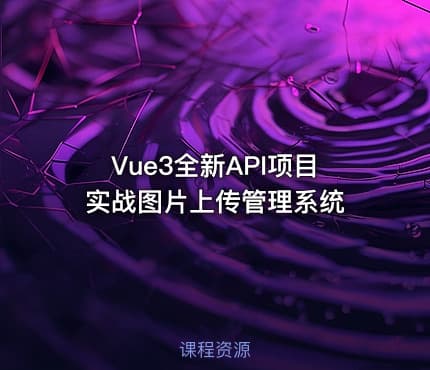 Vue3全新API项目实战图片上传管理系统