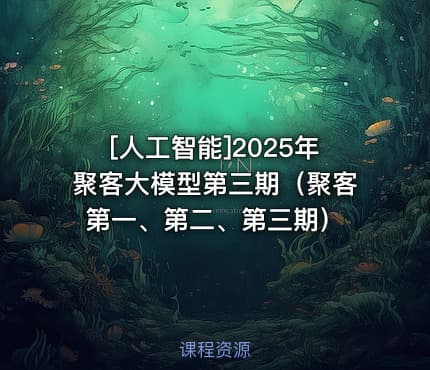 [人工智能]2025年聚客大模型第三期（聚客第一、第二、第三期）