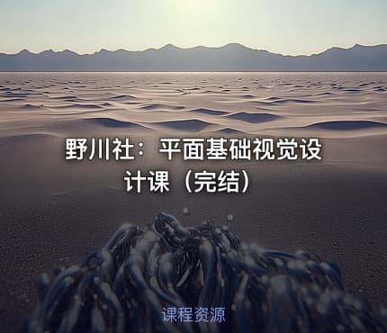 野川社：平面基础视觉设计课（完结）