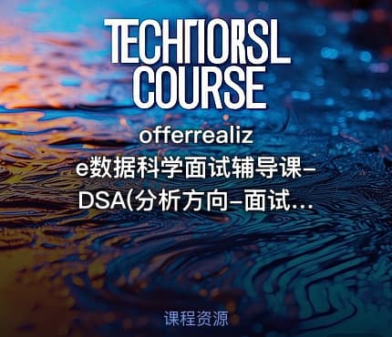 offerrealize数据科学面试辅导课-DSA(分析方向-面试真题)