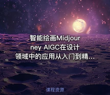 智能绘画Midjourney AIGC在设计领域中的应用从入门到精通深入学习课程