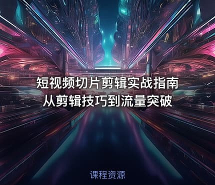 短视频切片剪辑实战指南从剪辑技巧到流量突破