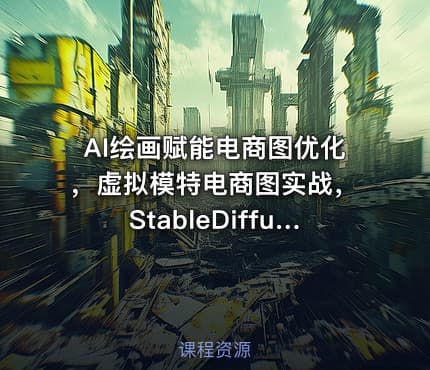 AI绘画赋能电商图优化，虚拟模特电商图实战，StableDiffusion电商图优化教程