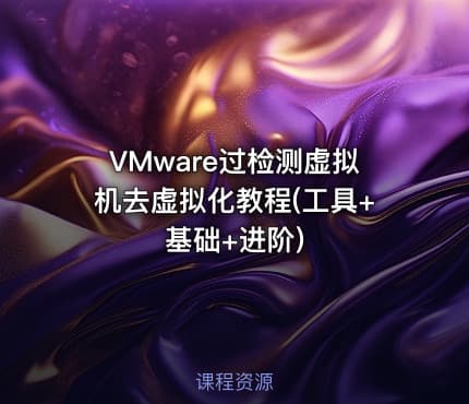 VMware过检测虚拟机去虚拟化教程(工具+基础+进阶)
