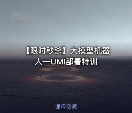 【限时秒杀】大模型机器人—UMI部署特训