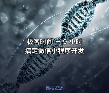 极客时间 – 9 小时搞定微信小程序开发