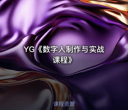 YG《数字人制作与实战课程》