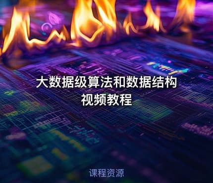 大数据级算法和数据结构视频教程