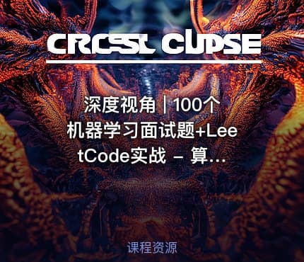 深度视角 | 100个机器学习面试题+LeetCode实战 - 算法面试课 - 第四季 - 附源码讲义