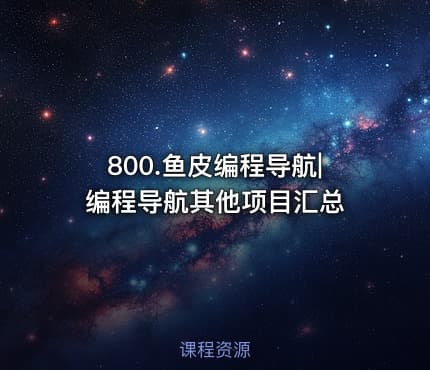 800.鱼皮编程导航|编程导航其他项目汇总