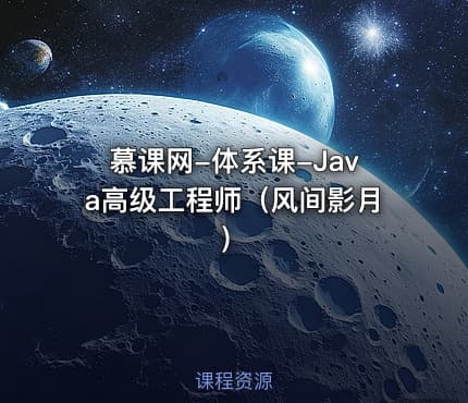 慕课网-体系课-Java高级工程师（风间影月）