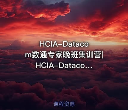 HCIA-Datacom数通专家晚班集训营|HCIA-Datacom 课件