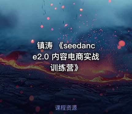 镇涛 《seedance2.0 内容电商实战训练营》