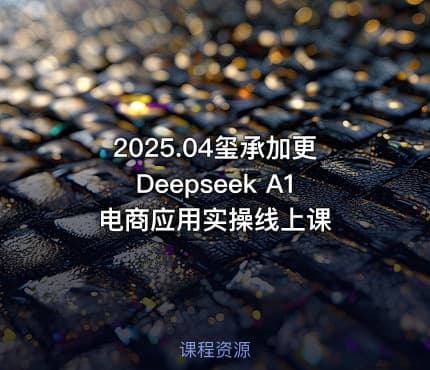 2025.04玺承加更Deepseek A1电商应用实操线上课