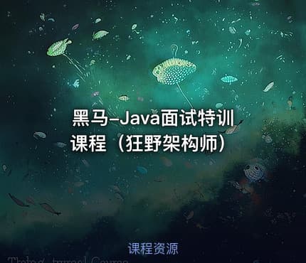 黑马-Java面试特训课程（狂野架构师）