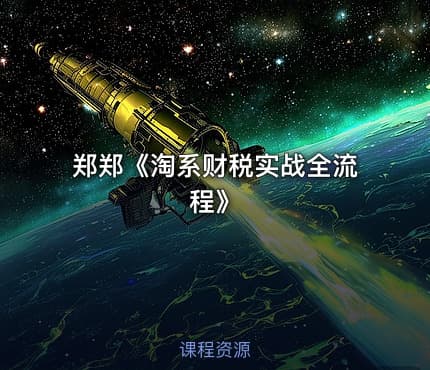 郑郑《淘系财税实战全流程》