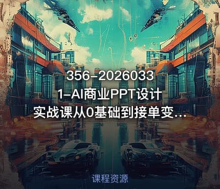 356-20260331-AI商业PPT设计实战课从0基础到接单变现带你走进真实的商业PPT设计更多资源