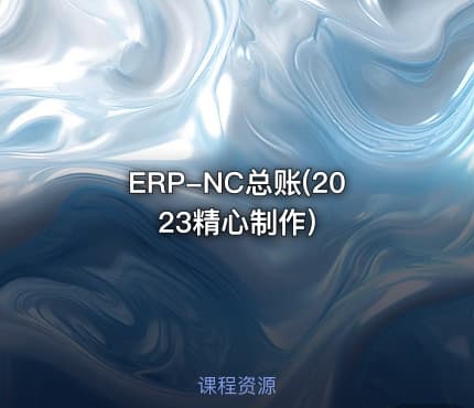 ERP-NC总账(2023精心制作)