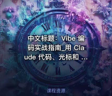 中文标题：Vibe 编码实战指南_用 Claude 代码、光标和 Codex 快速构建全栈应用