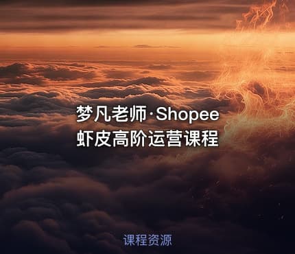 梦凡老师·Shopee虾皮高阶运营课程